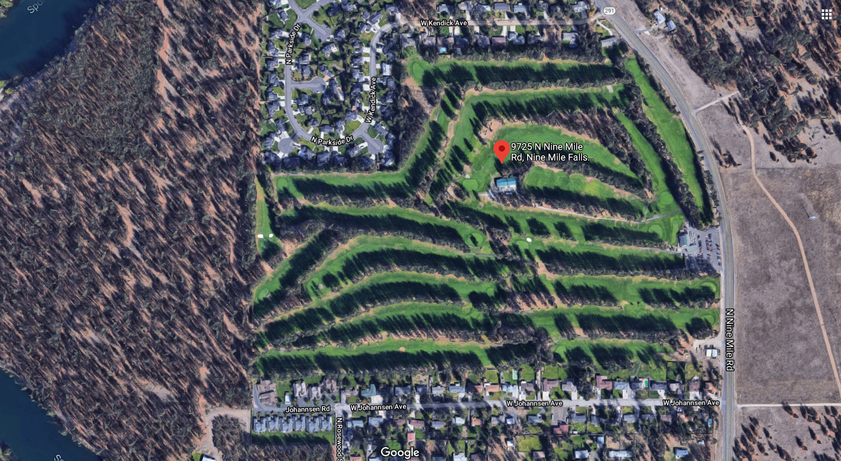 Satellite Photo of Former Sundance Golf Course